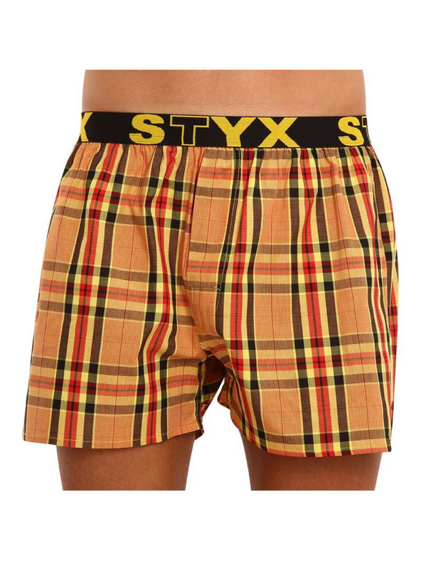 Styx Sada tří - pánské trenky Styx sportovní guma vícebarevné