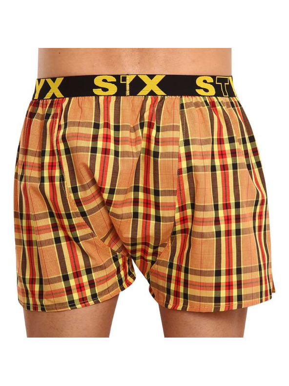 Styx Sada tří - pánské trenky Styx sportovní guma vícebarevné