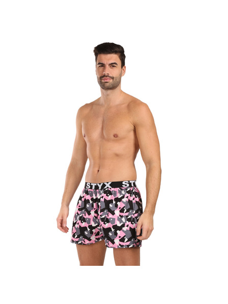 Styx Pánské trenky Styx art sportovní guma maskáč hranatý