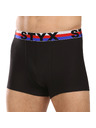 Styx Sada tří - pánské boxerky Styx sportovní guma černé trikolóra