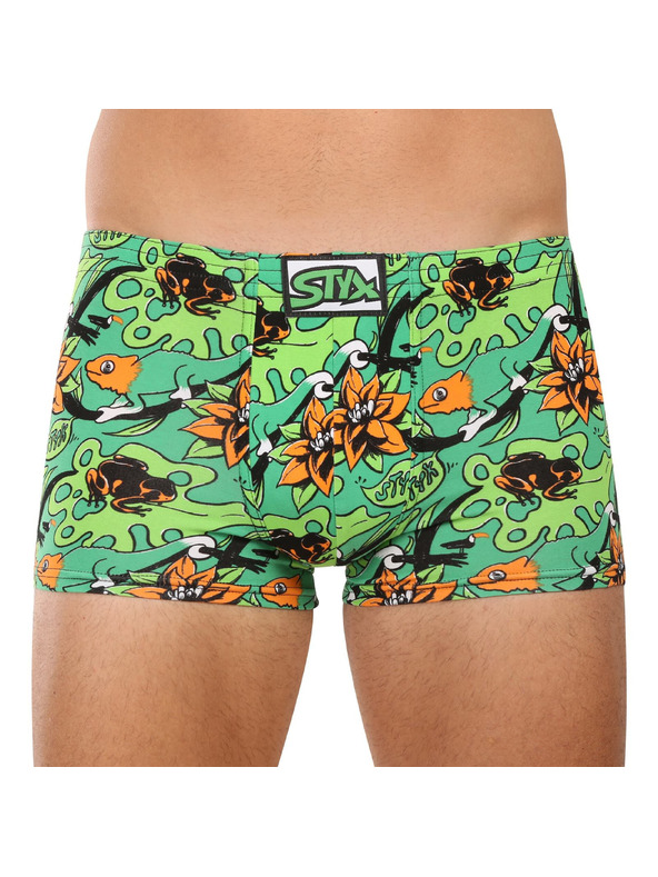 Styx Sada tří - pánské boxerky Styx art klasická guma vícebarevné