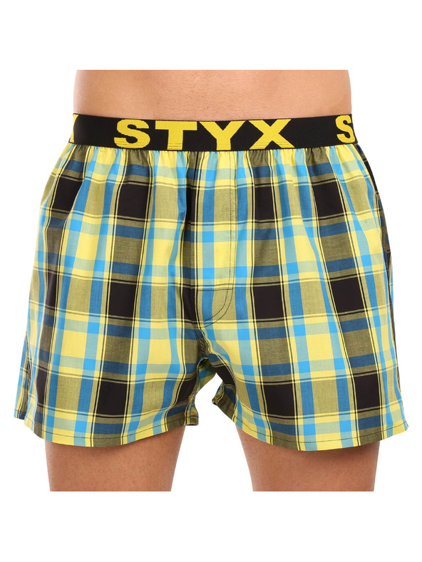 Styx Sada tří - pánské trenky Styx sportovní guma vícebarevné