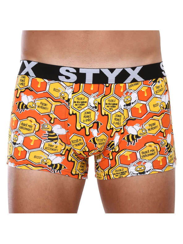 Styx Sada tří - pánské boxerky Styx art sportovní guma vícebarevné