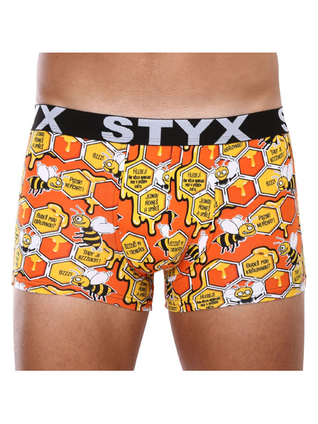 Styx Sada tří - pánské boxerky Styx art sportovní guma vícebarevné