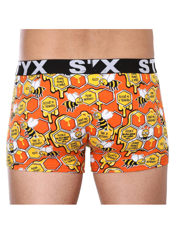 Styx Sada tří - pánské boxerky Styx art sportovní guma vícebarevné