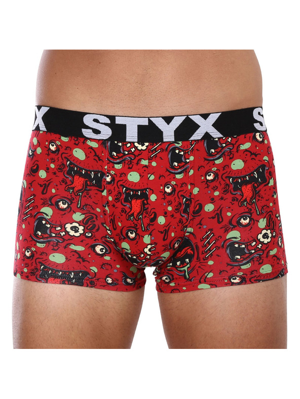 Styx Sada tří - pánské boxerky Styx art sportovní guma vícebarevné