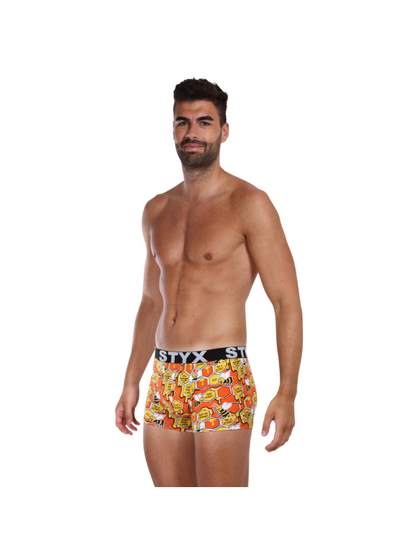 Styx Sada tří - pánské boxerky Styx art sportovní guma vícebarevné