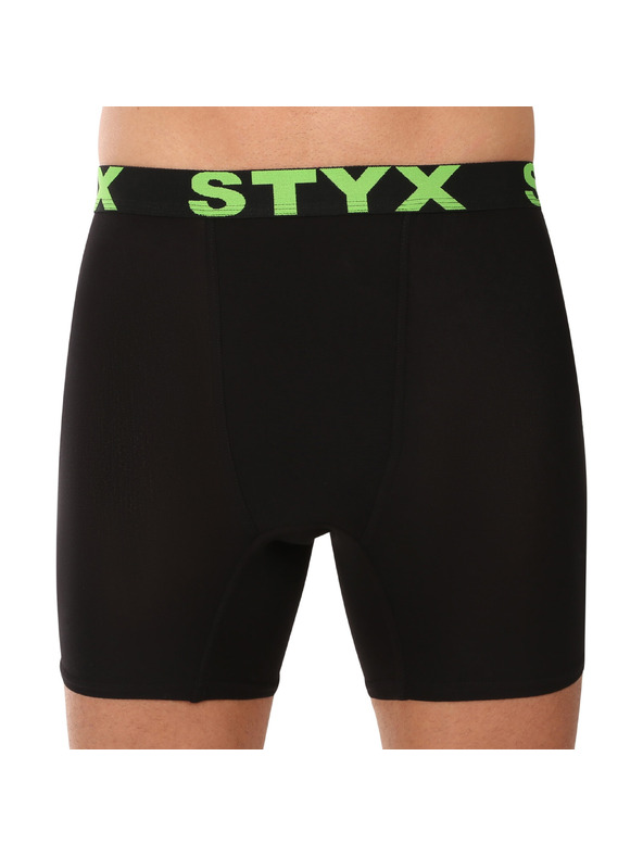 Styx Pánské boxerky Styx long sportovní guma černé