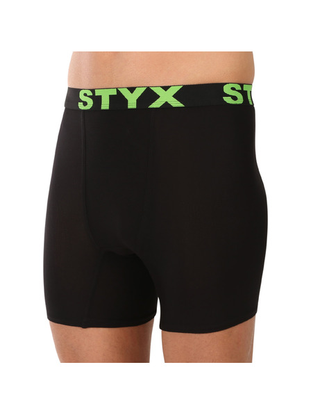Styx Pánské boxerky Styx long sportovní guma černé