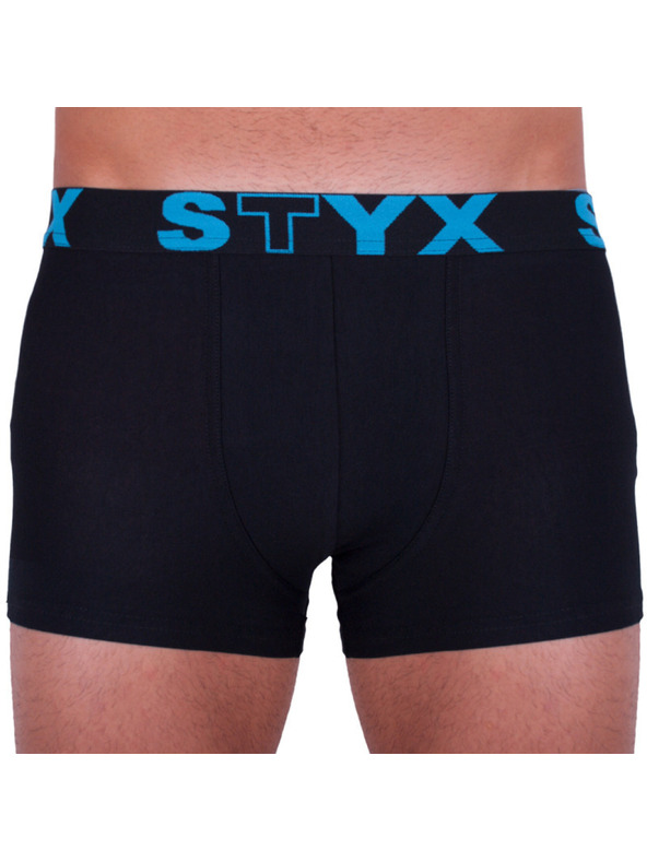 Styx Sada pěti - pánské boxerky Styx sportovní guma nadrozměr vícebarevné