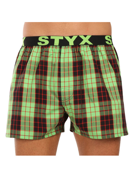 Styx Sada tří - pánské trenky Styx sportovní guma vícebarevné