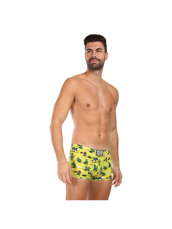 Styx Pánské boxerky Styx art klasická guma kaktusy