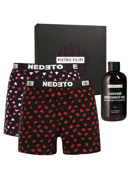 Nedeto Pánská dárková sada Sada dvou - trenky Nedeto a sprchový gel Pietro Filipi
