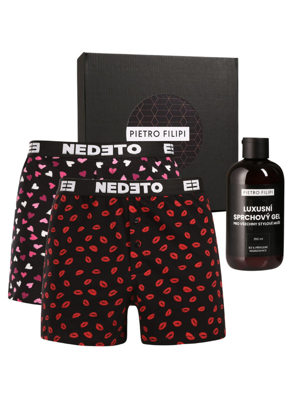 Nedeto Pánská dárková sada Sada dvou - trenky Nedeto a sprchový gel Pietro Filipi