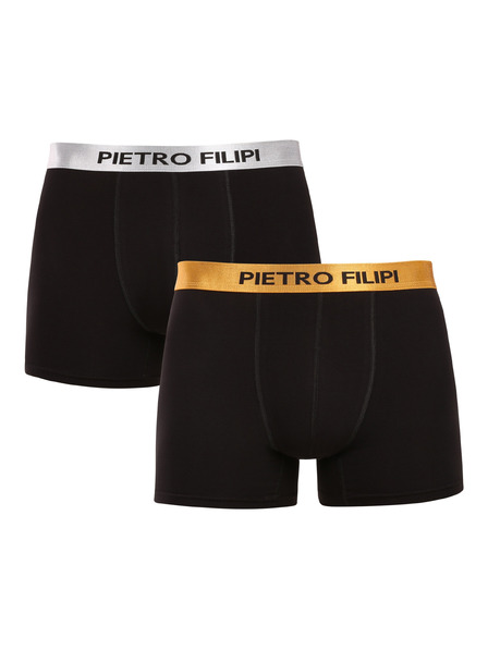 Pietro Filipi Pánská dárková sada Sada dvou - boxerky Metalic a sprchový gel Pietro Filipi