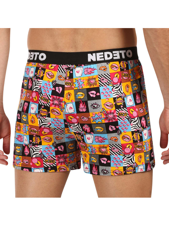 Nedeto Sada tří - pánské trenky Nedeto Valentýn vícebarevné
