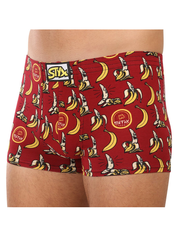 Styx Pánské boxerky Styx art klasická guma banány