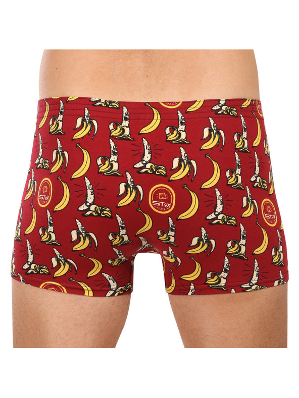Styx Pánské boxerky Styx art klasická guma banány