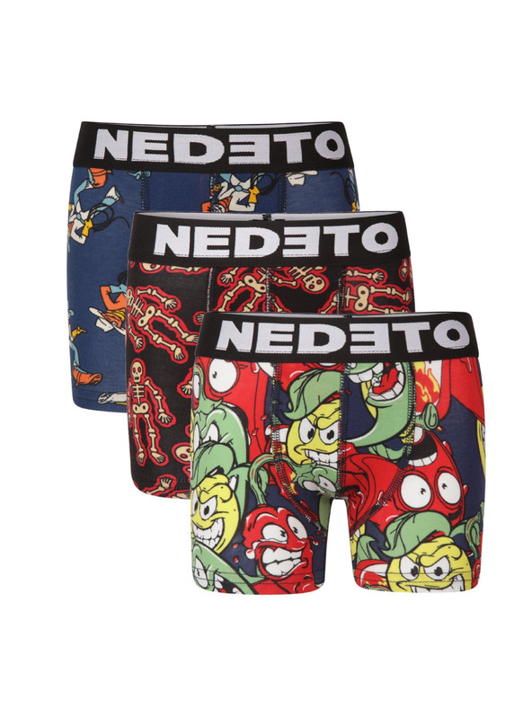Nedeto Sada tří - dětské boxerky Nedeto vícebarevné