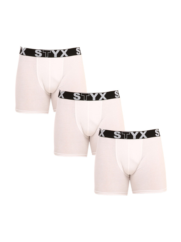Styx Sada tří - pánské boxerky Styx long sportovní guma