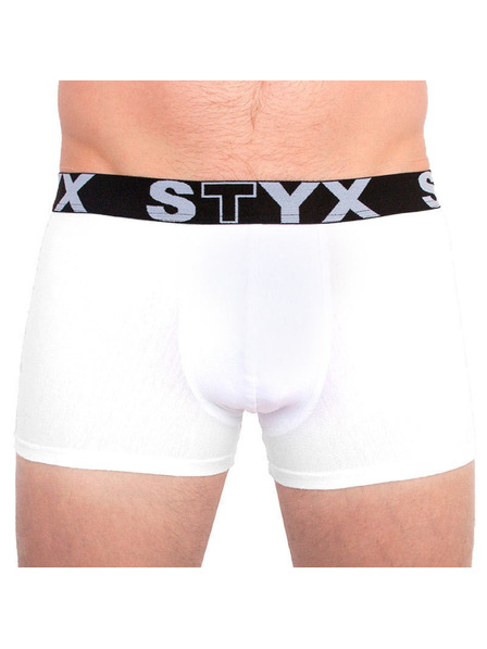 Styx Sada tří pánských boxerek v modré a bílé barvě Styx