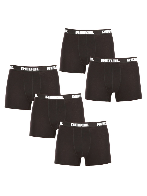 Nedeto Sada pěti pánských boxerek v černé barvě Nedeto Rebel