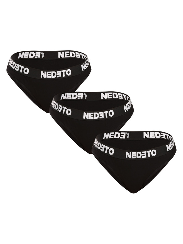 Nedeto Sada tří - dámské kalhotky Nedeto černé