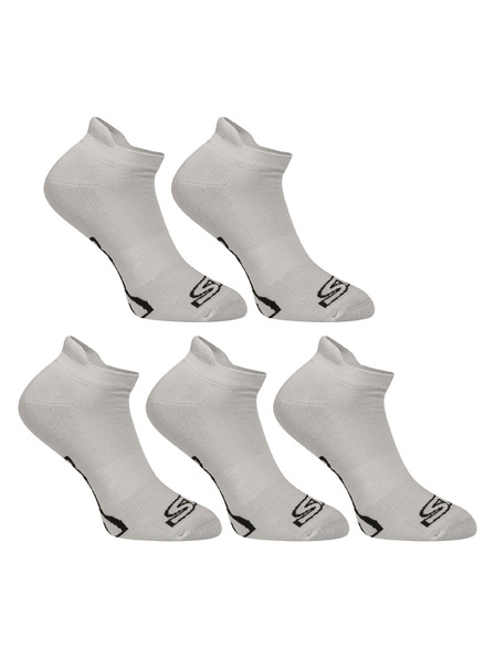 Styx 5PACK ponožky Styx nízké šedé