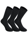 Styx 3PACK ponožky Styx vysoké bambusové černé