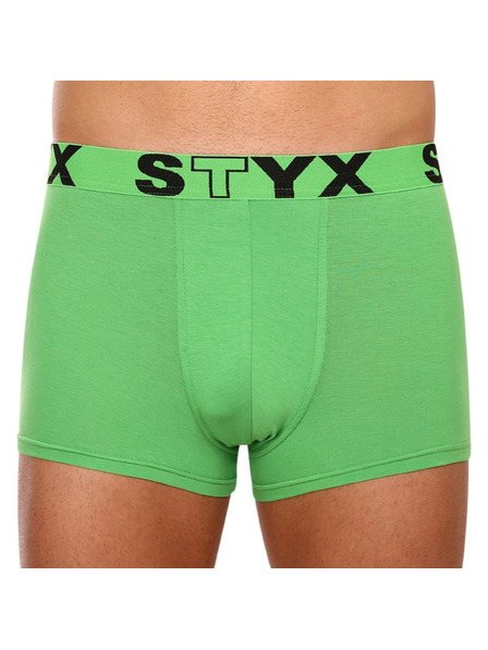 Styx Pánské boxerky Styx sportovní guma zelené