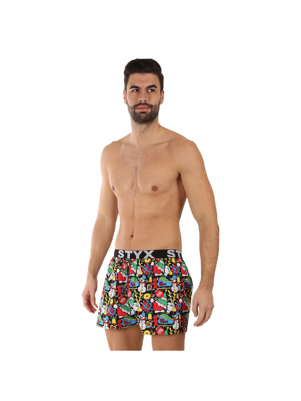 Styx Pánské trenky Styx art sportovní guma Vánoce