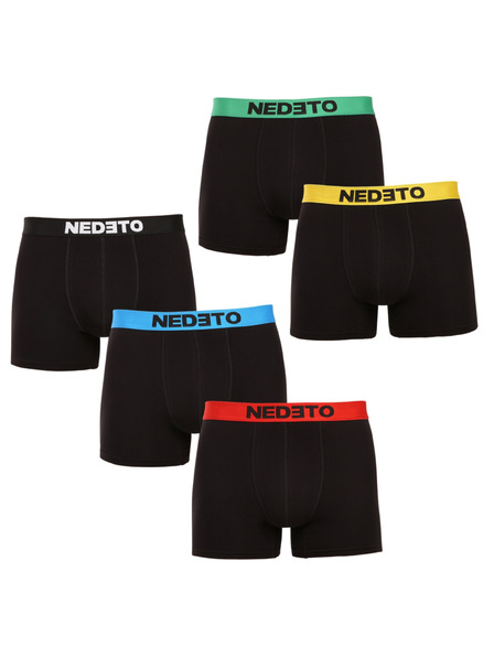 Nedeto Sada pěti - pánské boxerky Nedeto černé
