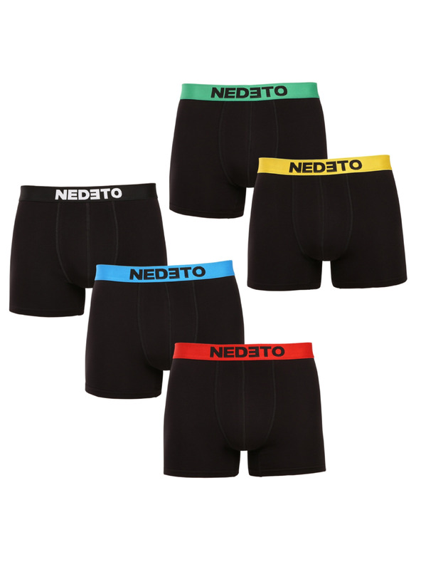 Nedeto Sada pěti - pánské boxerky Nedeto černé