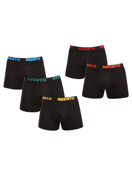 Nedeto Sada pěti - pánské boxerky Nedeto černé