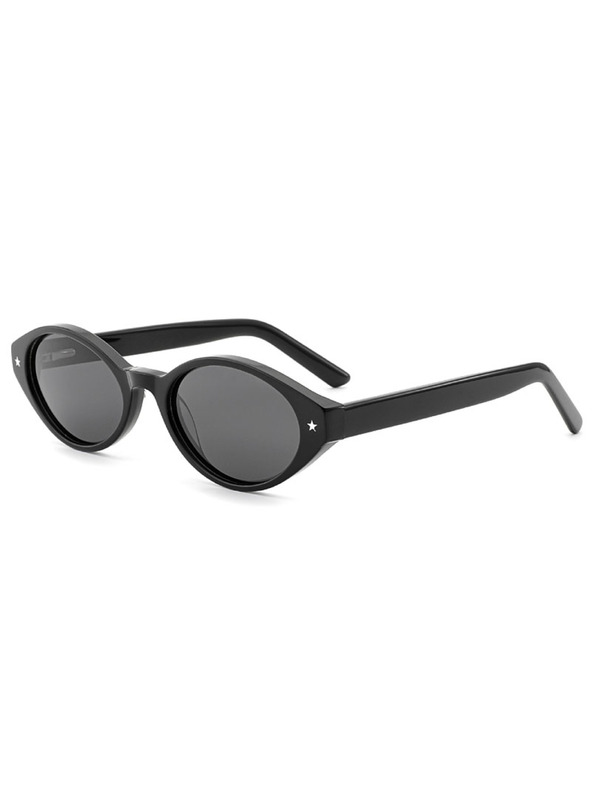 VEYREY VeyRey dámské cat-eye acetátové polarizační sluneční brýle Aest černá obruba černá skla