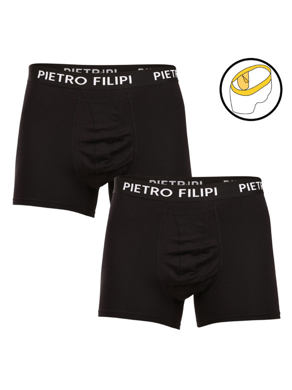 Pietro Filipi Sada dvou - pánské boxerky Pietro Filipi balls holder černé