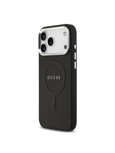 Guess Guess PU Saffiano MagSafe Zadní Kryt pro iPhone 17 Pro Max Black