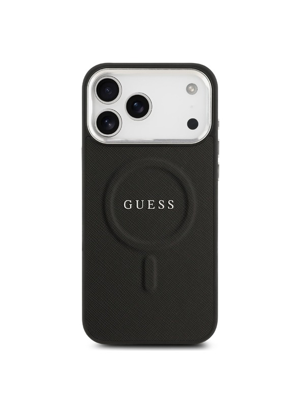 Guess Guess PU Saffiano MagSafe Zadní Kryt pro iPhone 17 Pro Max Black