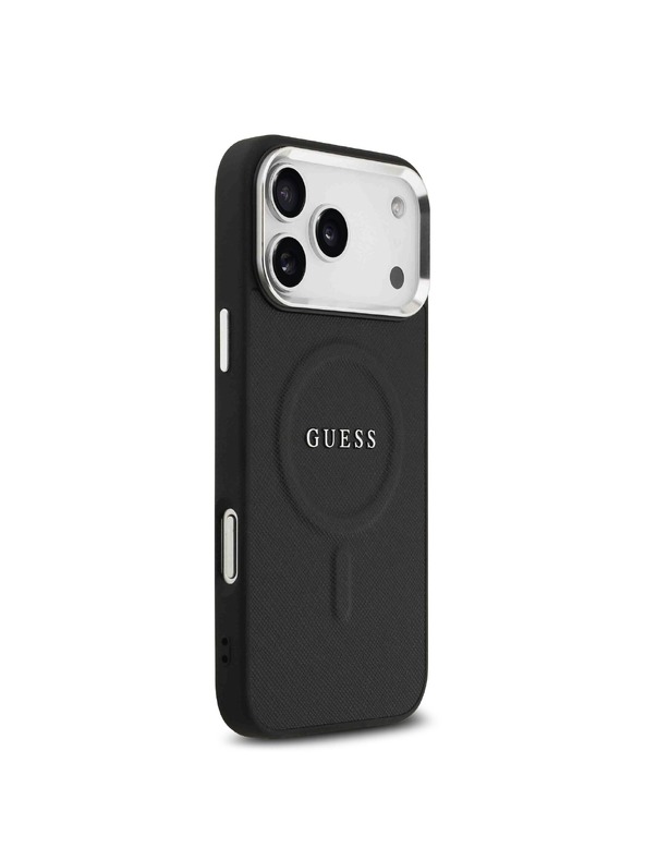 Guess Guess PU Saffiano MagSafe Zadní Kryt pro iPhone 17 Pro Max Black