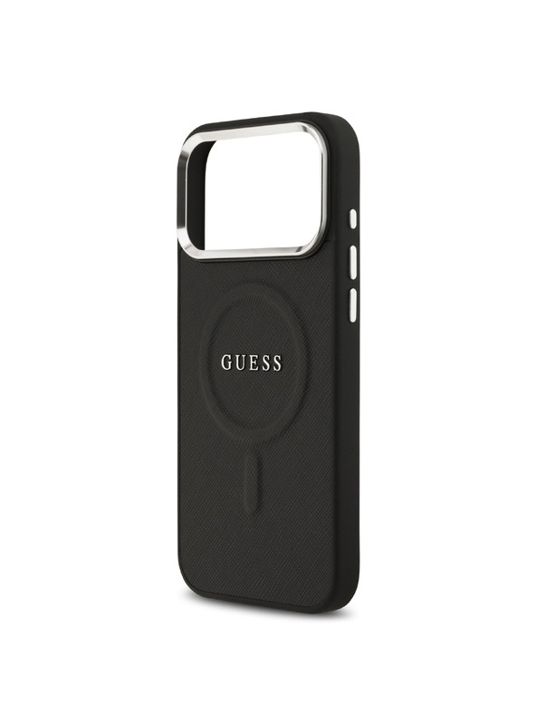Guess Guess PU Saffiano MagSafe Zadní Kryt pro iPhone 17 Pro Max Black