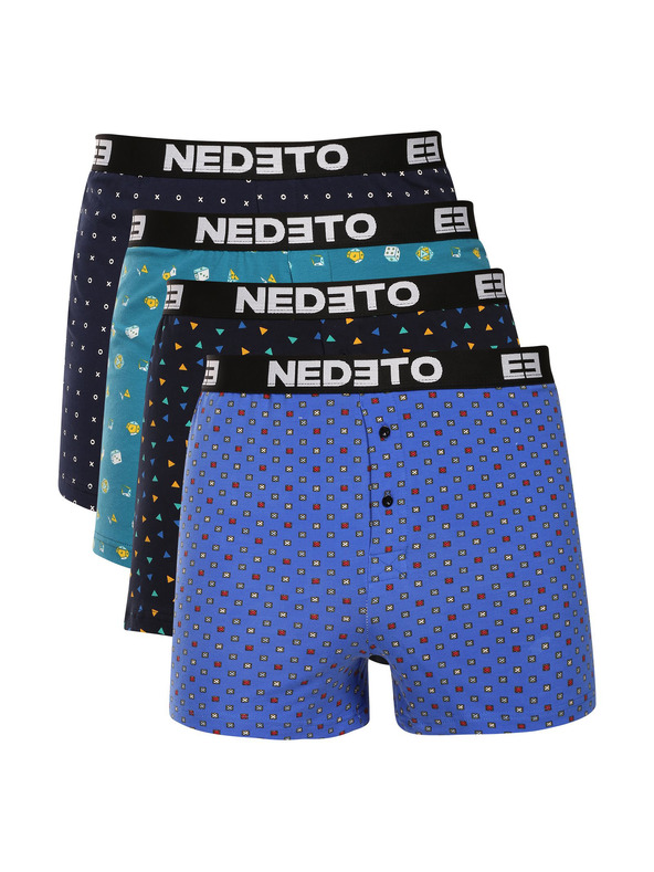 Nedeto Sada čtyř - pánské trenky Nedeto vícebarevné