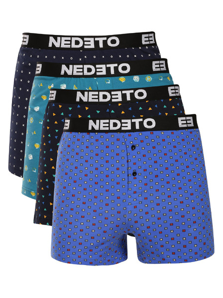 Nedeto Sada čtyř - pánské trenky Nedeto vícebarevné