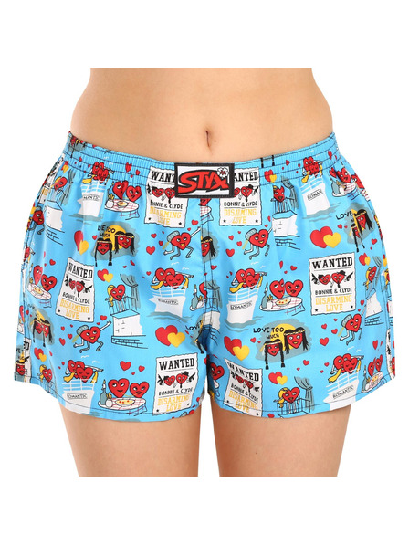 Styx Dámské trenky Styx art klasická guma Valentýn páry