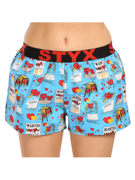Styx Dámské trenky Styx art sportovní guma Valentýn páry