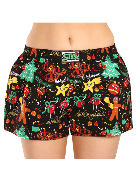 Styx Dámské trenky Styx art klasická guma Vánoce ozdoby