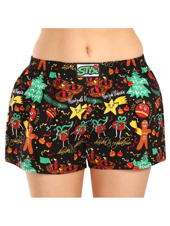 Styx Dámské trenky Styx art klasická guma Vánoce ozdoby