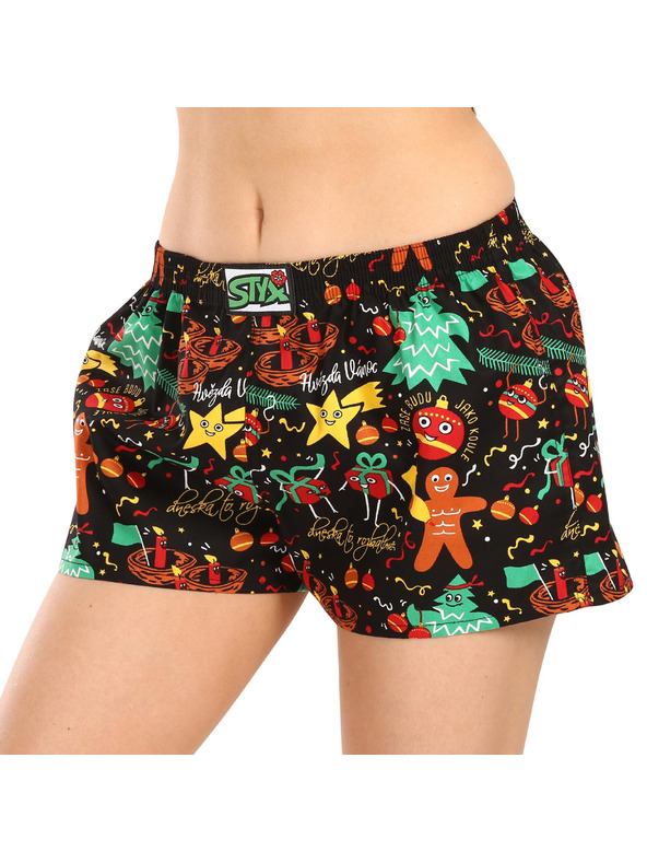Styx Dámské trenky Styx art klasická guma Vánoce ozdoby