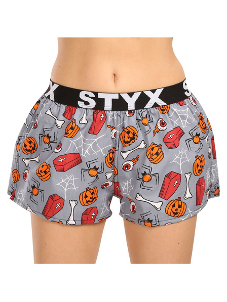 Styx Dámské trenky Styx art sportovní guma Halloween rakve