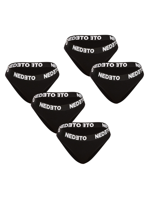Nedeto Sada pěti - dámské kalhotky Nedeto černé