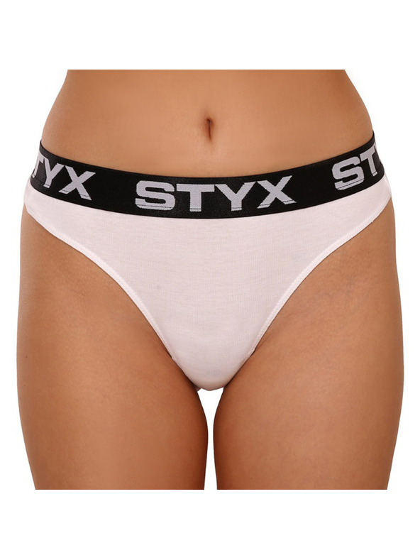 Styx Dámská tanga Styx sportovní guma bílá